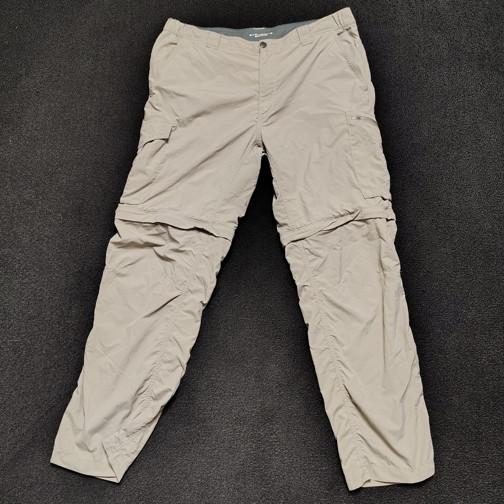 Columbia Tan Omni-Shade Sun Protection  Convertible Hiking pants  Men's 36x30